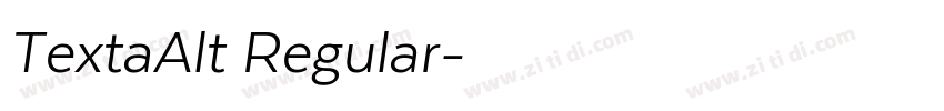 TextaAlt Regular字体转换